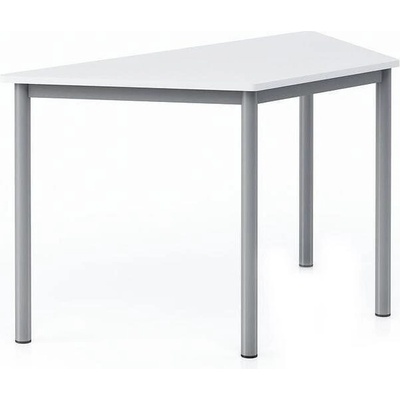 RFG Маса School Trapez над VIII клас - бял плот, сив метал - RFG