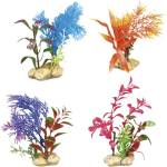 Flamingo Botanica - Декоративни цветя за аквариуми в различни цветове, 7 см L X 8.2 см W X 10.6 см