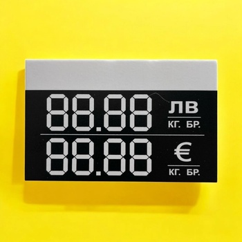 Етикети за цени в преходен период ЛЕВА / eur