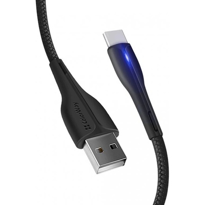 Colorway CW-CBUC034-BK USB - TYPE-C (PVC+LED), 2.4A, 1m, černý