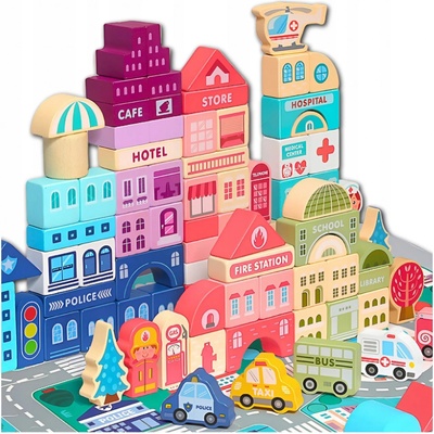 Kruzzel 23519 kostky město 115 ks