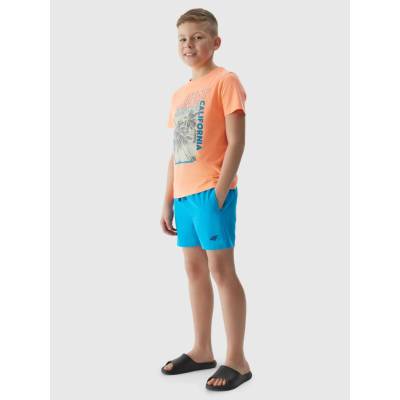 4F Boys' Boardshorts Beach Shorts Blue hnedá