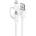 DEVIA Кабел Devia - 2 в 1, USB-A/Micro USB/Lightning, 1 m, бял (6952897987107)