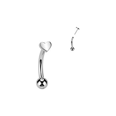 Šperky4U Push In piercing k do obočí titan TIT1397-1208