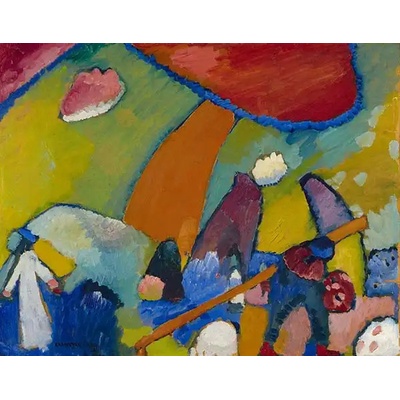 Obrazy - Kandinsky, Wassily: Na pláži - reprodukce obrazu