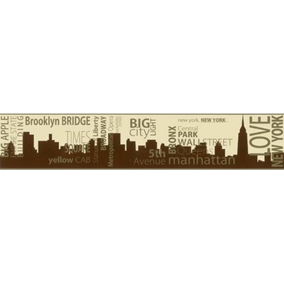 IMPOL TRADE 96004 Samolepiaca bordúra New York, rozmer 5 m x 9,6 cm