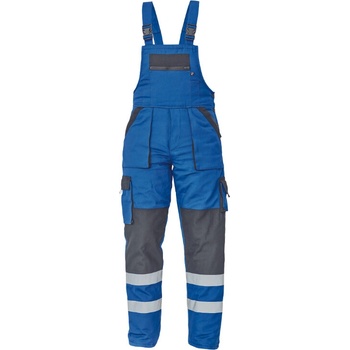 Cerva MAX NEO RFLX Montérkové nohavice na traky modrá/čierna