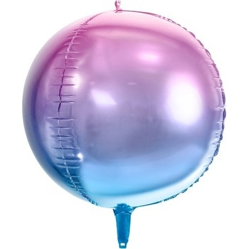 Party Deco Фолиев Балон Сфера в Лилаво и Синьо, 35см