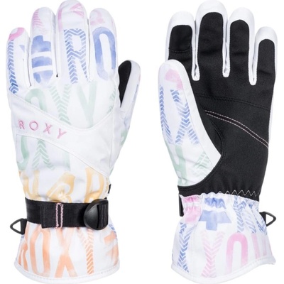 Roxy dámské zimní rukavice Jetty Glov Bright White Sapin Bílá