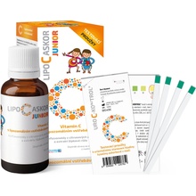 Lipo C Askor Junior sir 110 ml + darček testovacie prúžky 1 set