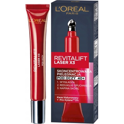 L'Oréal Revitalift Laser X3 Renew očný krém proti vráskam 15 ml