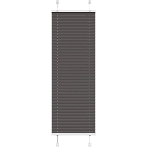 vidaXL Плисирана щора черна 45x100 cm Ширина на плата 44, 4 cm (4015115)