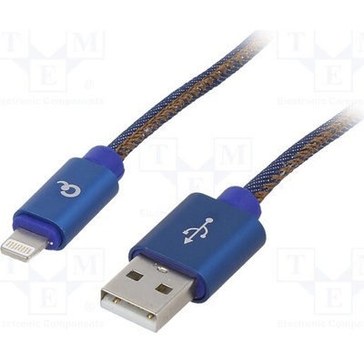 Gembird CC-USB2J-AMLM-1M-BL USB-A - Lightning, 1m, modrý