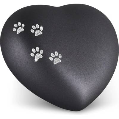 Zvieracia urna Herz Paws - Čierna 1,5l