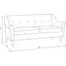 Image 1 of Диван тройка Kaia дамаска сив