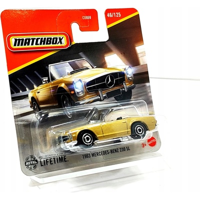 Matchbox Power Grab 1963 Mercedes-Benz 230 SL zlaté