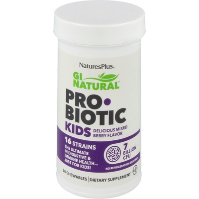 GI Natural ProBiotic Kids - 30 таблетки за дъвчене