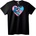 NOONEBRAND Тениска Stitch & Angel Сърце - 7XL, Black