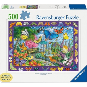 Ravensburger Пъзел Ravensburger от 500 части - Царството на пеперудите (12001356)