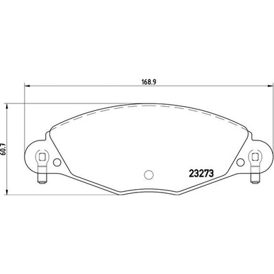 BREMBO Sada brzdových platničiek kotúčovej brzdy P61072