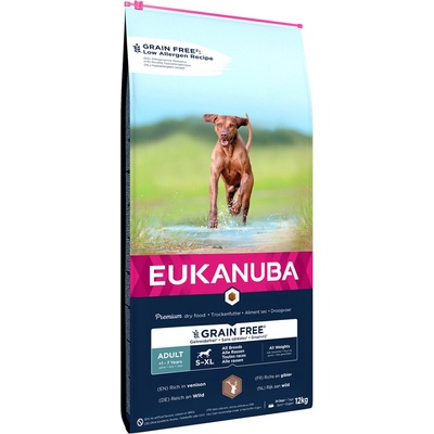 Eukanuba Grain Free S-XL Adult Zverina 12 kg