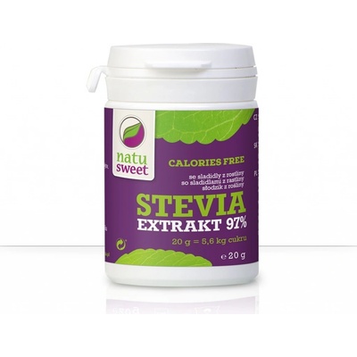 Natusweet Reisenberger GmbH A 2380 Perchtoldsdorf Stevia extrakt 97% 20 g – Zbozi.Blesk.cz