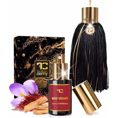 Dedra POMPON luxusní vonný střapec s bytovým parfémem RED VELVET, 30 ml
