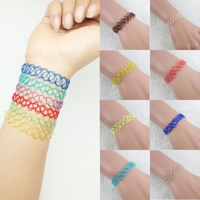 Prosperk náramek tetování Choker Hnědá 20844/HNE