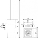 Steinberg WC štětka bílé sklo 460 2903