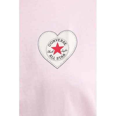 Converse тениска дамска памучна x CHUCKS IN LOVE (CVW6T130)