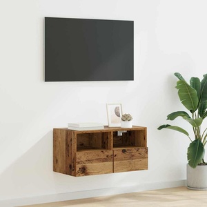 vidaXL TV стенен шкаф 60 x 30 x 30 cm Старо дърво Инженерна дървесина (882922)