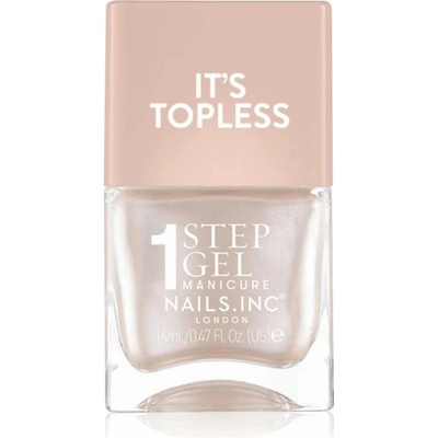 Nails Inc. It’s Topless gélový lak na nechty pre dlhotrvajúci efekt odtieň Simone 14 ml