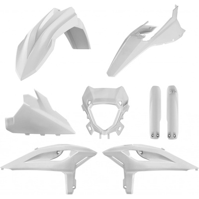 POLISPORT kompletní sada plastů (FULL KIT) BETA RR 2T/4T RACING 25-26; RR 2T/4T X-PRO 25-26 v sadě kryt světla (8399100003) a kryty tlumičů (8399100002) barva bílá