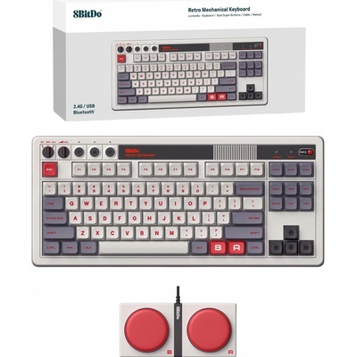 8BitDo Retro Mechanical Keyboard N Edition + Dual Super Buttons 6922621504290