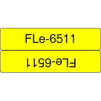 Image 1 of Brother Консуматив за принтер BROTHER FLe-6511 Black on White Flag Tape for P-touch D800W P900W P950NW FLE6511 (FLE6511)