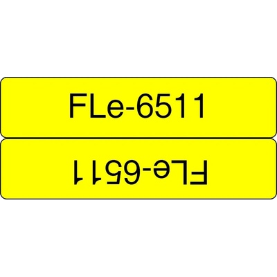 Brother Консуматив за принтер BROTHER FLe-6511 Black on White Flag Tape for P-touch D800W P900W P950NW FLE6511 (FLE6511)
