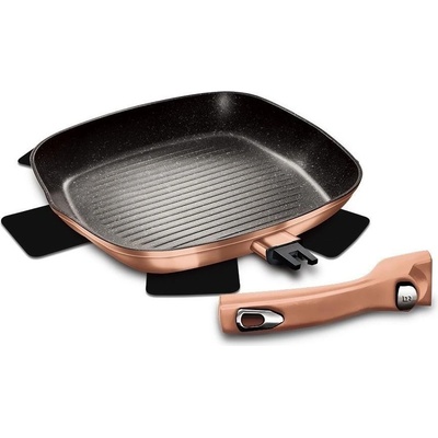 BerlingerHaus grilovací s mramorovým povrchem Rosegold Metallic Line 28 cm