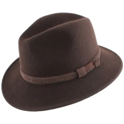 Мъжка филцова Fedora HatYou CF0040, Кафяв