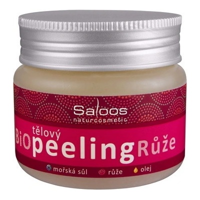 Saloos Bio telový peeling Ruže140 ml