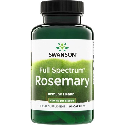 Swanson Rozmarýn Lékařský Rosemary 400 mg 90 kapslí