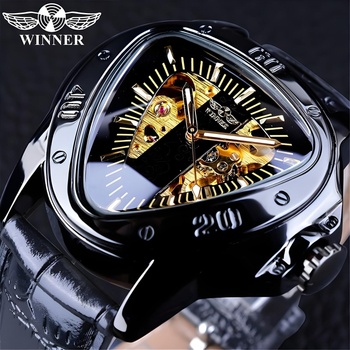 Winner Часовник Winner OT-14443 - Черен / Златен KP14443 (OT-14443)
