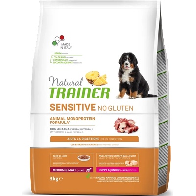 Natural Trainer Sensitive Puppy Medium-Maxi Duck без глутен - 12кг