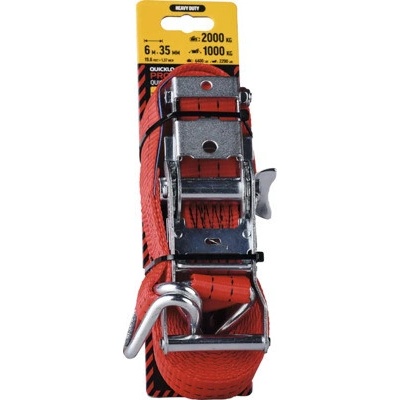 Dvoudílný upínací popruh s ráčnou 2000 kg, 6 m × 35 mm QUICKLOADER Professional, 1 ks