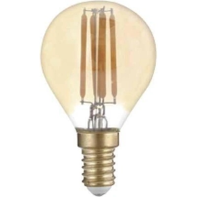 Optonica LED žárovka 4W COB Filament Golden Glass G45 E14 400lm ULTRA Teplá bílá