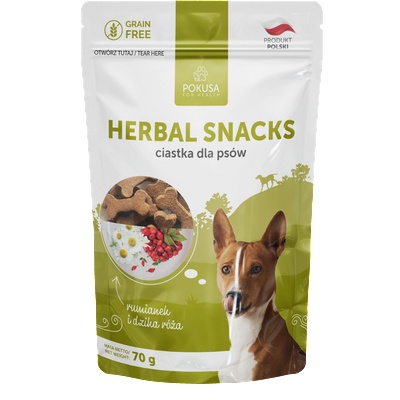 Pokusa for Health Кучешки бисквитки - Билки 70гр (PokusaForHealth)