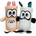 EPEE Dublusie mascot - double-sided kangaroo/panda