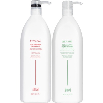 Aloxxi Objemový šampon a Rekonstrukční kondicionér 1000 ml