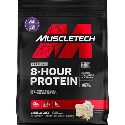 MuscleTech Platinum 8-Hour Protein | Phase-8 [2090 грама] Ванилия