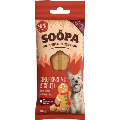 Soopa dentálny pamlsok pre psov perníková tyčinka 100 g