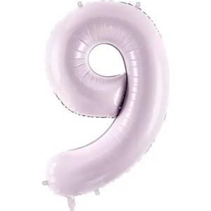 Party Deco Фолиев Балон Цифра, Светло Лилаво, 72 см - 9 (fb230g-9-014)